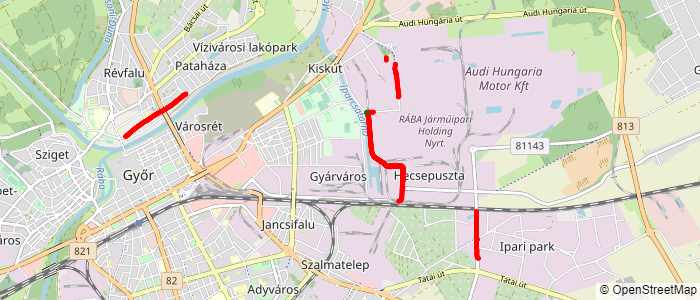 Figure 11: Training data for bad quality road surface